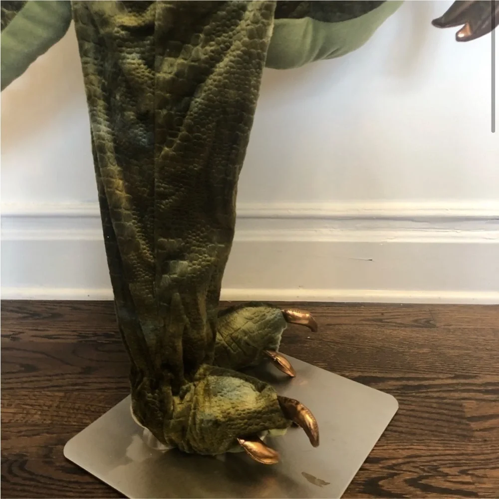 Dinosaur 3D Plush Kids Costume Halloween Rawrs With a Button Ride On